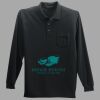 Long Sleeve Silk Touch Polo with Pocket Thumbnail