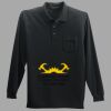Long Sleeve Silk Touch Polo with Pocket Thumbnail
