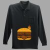 Long Sleeve Silk Touch Polo with Pocket Thumbnail