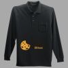 Long Sleeve Silk Touch Polo with Pocket Thumbnail