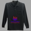 Long Sleeve Silk Touch Polo with Pocket Thumbnail