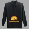 Long Sleeve Silk Touch Polo with Pocket Thumbnail