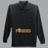 Long Sleeve Silk Touch Polo with Pocket Thumbnail