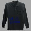 Long Sleeve Silk Touch Polo with Pocket Thumbnail