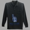 Long Sleeve Silk Touch Polo with Pocket Thumbnail