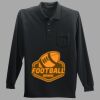 Long Sleeve Silk Touch Polo with Pocket Thumbnail