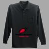 Long Sleeve Silk Touch Polo with Pocket Thumbnail