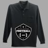 Long Sleeve Silk Touch Polo with Pocket Thumbnail