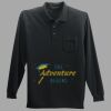 Long Sleeve Silk Touch Polo with Pocket Thumbnail