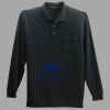 Long Sleeve Silk Touch Polo with Pocket Thumbnail