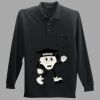 Long Sleeve Silk Touch Polo with Pocket Thumbnail