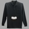 Long Sleeve Silk Touch Polo with Pocket Thumbnail