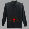 Long Sleeve Silk Touch Polo with Pocket Thumbnail