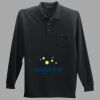 Long Sleeve Silk Touch Polo with Pocket Thumbnail