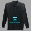 Long Sleeve Silk Touch Polo with Pocket Thumbnail