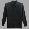 Long Sleeve Silk Touch Polo with Pocket Thumbnail