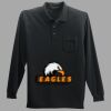 Long Sleeve Silk Touch Polo with Pocket Thumbnail