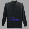 Long Sleeve Silk Touch Polo with Pocket Thumbnail