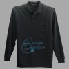 Long Sleeve Silk Touch Polo with Pocket Thumbnail