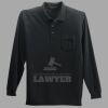 Long Sleeve Silk Touch Polo with Pocket Thumbnail