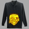 Long Sleeve Silk Touch Polo with Pocket Thumbnail