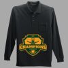 Long Sleeve Silk Touch Polo with Pocket Thumbnail
