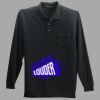 Long Sleeve Silk Touch Polo with Pocket Thumbnail