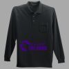 Long Sleeve Silk Touch Polo with Pocket Thumbnail
