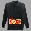 Long Sleeve Silk Touch Polo with Pocket Thumbnail
