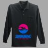 Long Sleeve Silk Touch Polo with Pocket Thumbnail