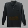 Long Sleeve Silk Touch Polo with Pocket Thumbnail