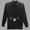 Long Sleeve Silk Touch Polo with Pocket Thumbnail