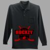 Long Sleeve Silk Touch Polo with Pocket Thumbnail