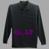 Long Sleeve Silk Touch Polo with Pocket Thumbnail
