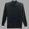 Long Sleeve Silk Touch Polo with Pocket Thumbnail