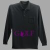 Long Sleeve Silk Touch Polo with Pocket Thumbnail