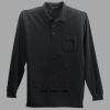 Long Sleeve Silk Touch Polo with Pocket Thumbnail