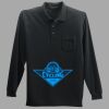 Long Sleeve Silk Touch Polo with Pocket Thumbnail
