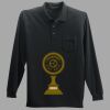 Long Sleeve Silk Touch Polo with Pocket Thumbnail