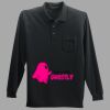 Long Sleeve Silk Touch Polo with Pocket Thumbnail