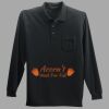 Long Sleeve Silk Touch Polo with Pocket Thumbnail