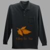 Long Sleeve Silk Touch Polo with Pocket Thumbnail