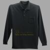 Long Sleeve Silk Touch Polo with Pocket Thumbnail
