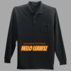 Long Sleeve Silk Touch Polo with Pocket Thumbnail
