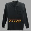 Long Sleeve Silk Touch Polo with Pocket Thumbnail
