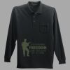 Long Sleeve Silk Touch Polo with Pocket Thumbnail