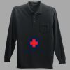 Long Sleeve Silk Touch Polo with Pocket Thumbnail