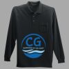 Long Sleeve Silk Touch Polo with Pocket Thumbnail