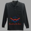Long Sleeve Silk Touch Polo with Pocket Thumbnail