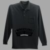 Long Sleeve Silk Touch Polo with Pocket Thumbnail